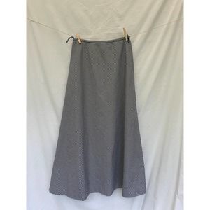 Vintage Talbots Black Gingham Maxi Skirt • Size 2